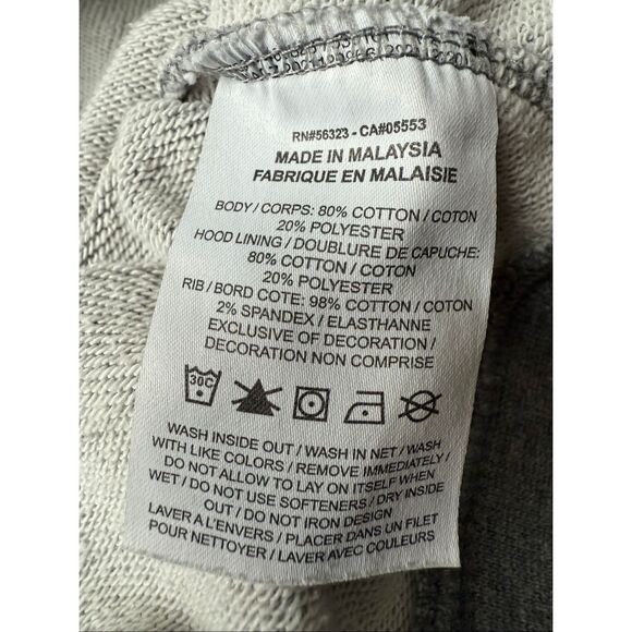 Nike Gray & Pink Sportswear Club Fleece Cropped Hoody Girls Size XL - Picture 11 of 11